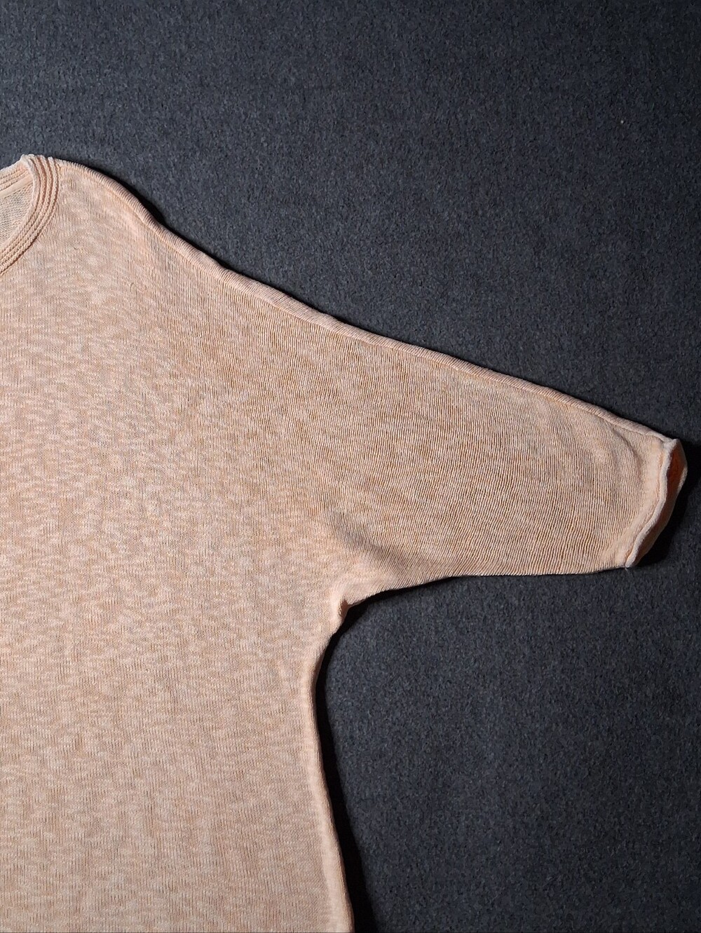 J. Jill Womens Peach 100% Cotton Knit Dolman Long Sleeve Oversized Sweater 4X - Picture 3 of 12